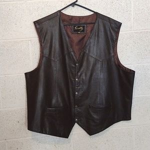 Scully Soft Touch Lambskin Western Vest, Men's Western Leather Vest